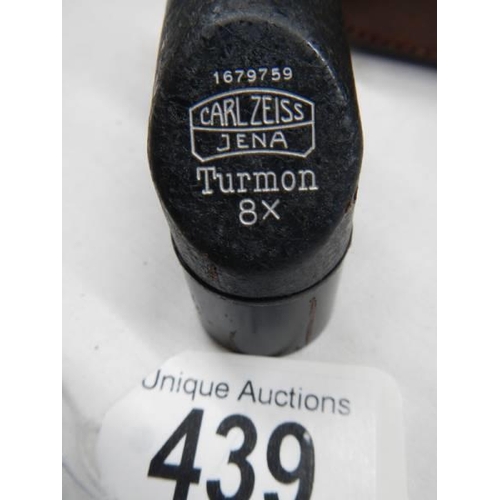 439 - A rare Carl Zeiss Turmon x 8 monocular in original case.