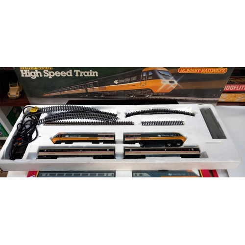 2069 - A Hornby railways '00' gauge R673 high speed train set & R695 Intercity 125 high speed train set