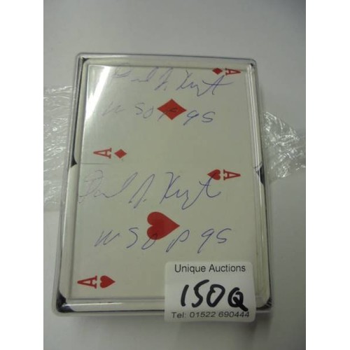 150Q - Two packs of Poker cards signed by World Champion 1995, Dan Harrington.