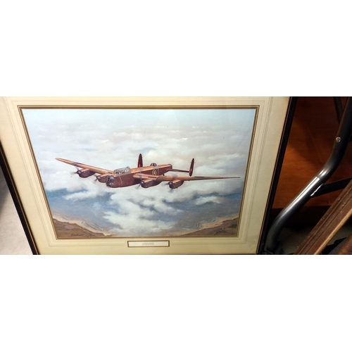 2236 - 6 RAF pictures and prints including 4 framed and glazed including John Evans COLLECT ONLY