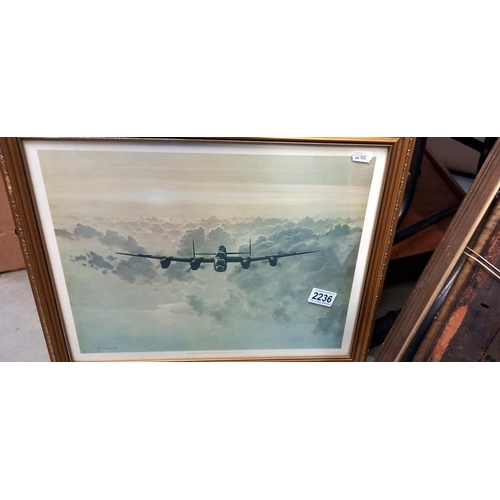 2236 - 6 RAF pictures and prints including 4 framed and glazed including John Evans COLLECT ONLY