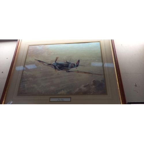 2236 - 6 RAF pictures and prints including 4 framed and glazed including John Evans COLLECT ONLY