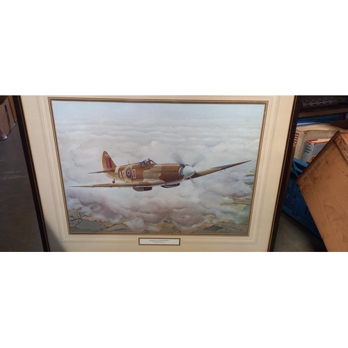 2236 - 6 RAF pictures and prints including 4 framed and glazed including John Evans COLLECT ONLY