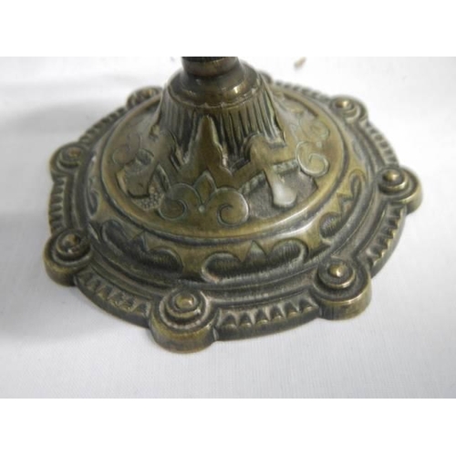 450 - A Victorian brass shops bell.