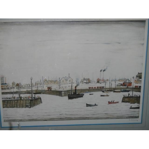 525 - L S Lowry (1887-1976) The Harbour limited edition print of 850, signed in pencil, stamped by Fine Ar... 