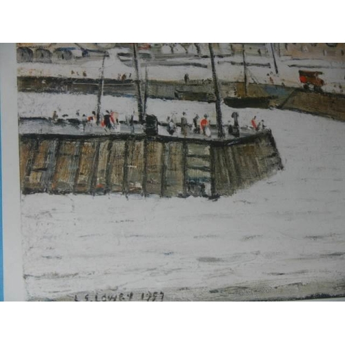 525 - L S Lowry (1887-1976) The Harbour limited edition print of 850, signed in pencil, stamped by Fine Ar... 