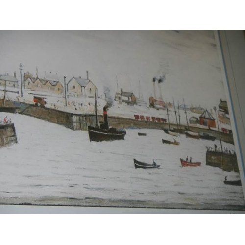 525 - L S Lowry (1887-1976) The Harbour limited edition print of 850, signed in pencil, stamped by Fine Ar... 