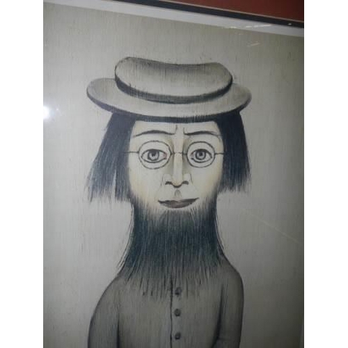 526 - L S Lowry (1887-1976) Woman With Beard limited edition print of 756, signed in pencil, stamped by Th... 