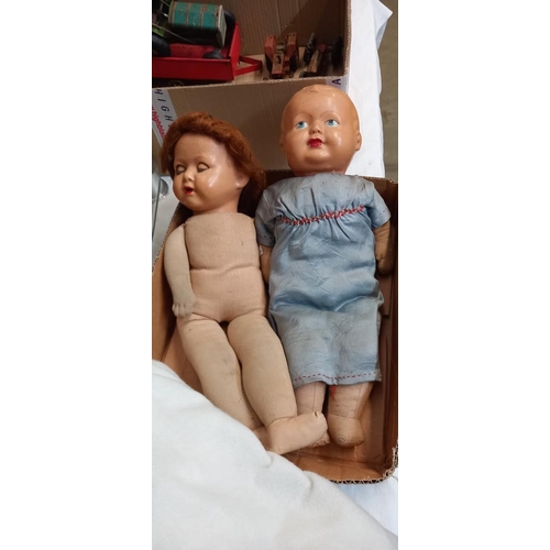 2176 - 2 mid 20th century dolls