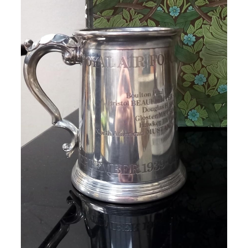 2281 - A Royal Air Force fighter command pewter tankard