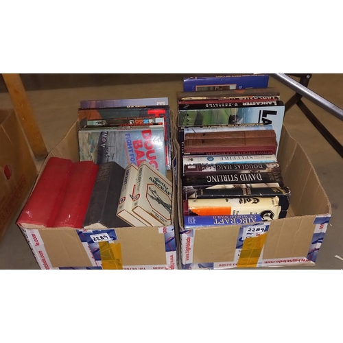 2289 - 2 boxes of military books