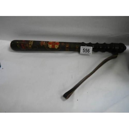 556 - An original General strike truncheon dated May 1923.