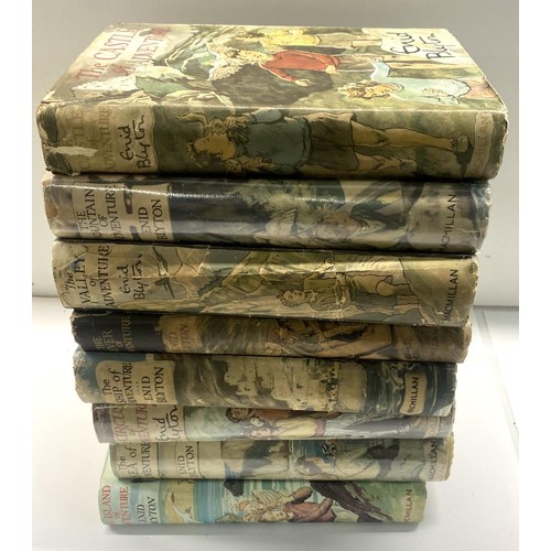 466 - A set of eight Enid Blyton Adventure Series books, all first editions, all with dust jackets (one dj... 