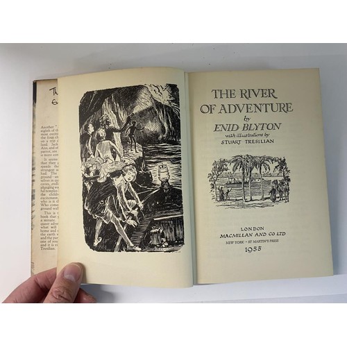 466 - A set of eight Enid Blyton Adventure Series books, all first editions, all with dust jackets (one dj... 