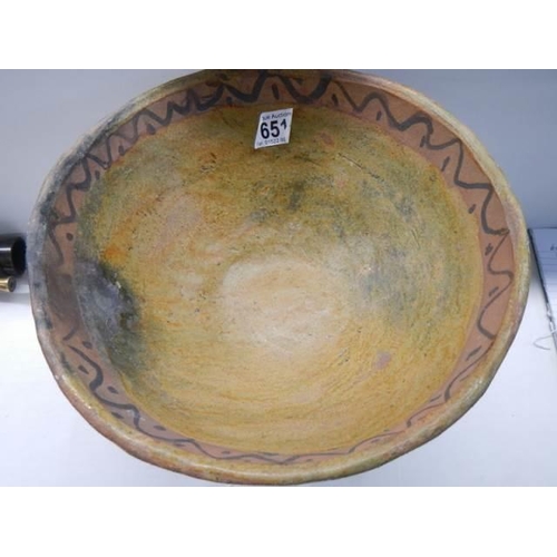 651 - A central American Provenance bowl.