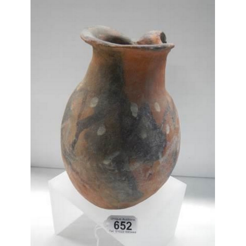 652 - A central American Provenance red terracotta jug.