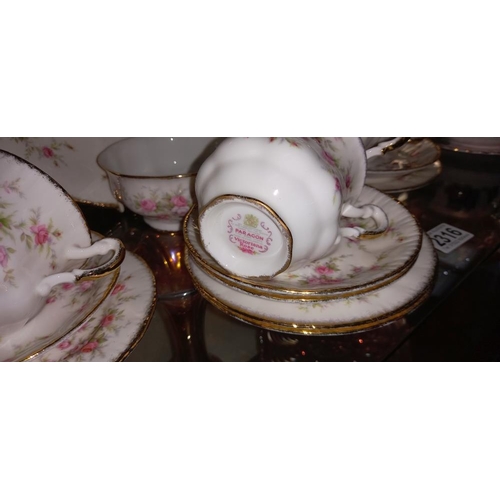 2316 - A 20 piece Paragon tea set and Royal Albert set of 3 trios