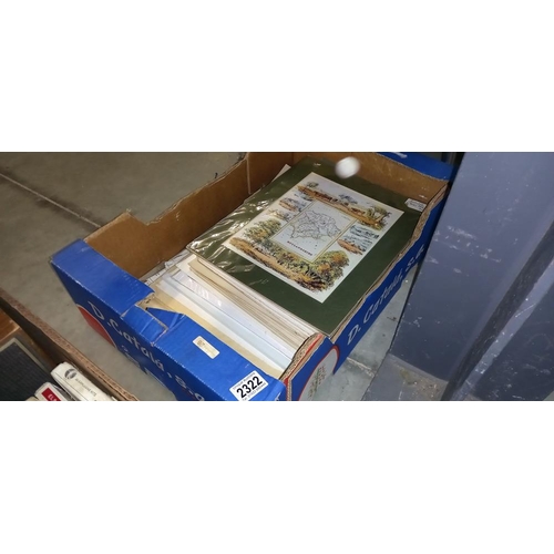 2322 - A box of assorted maps etc