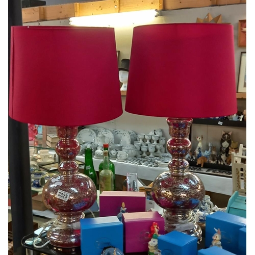 2325 - 2 large table lamps COLLECT ONLY