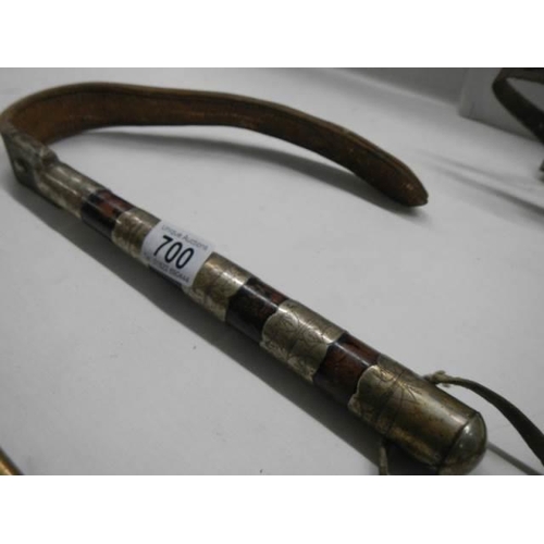 700 - An unusual Mexican horse whip.