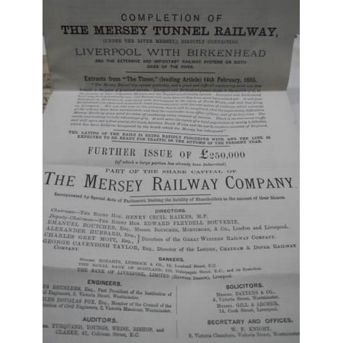 713 - An interesting collection of documents including indentures and document relating to the Mersey Tunn... 