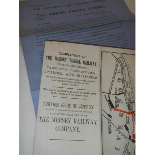 713 - An interesting collection of documents including indentures and document relating to the Mersey Tunn... 