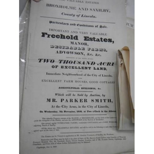 714 - An interesting collection of Lincoln related ephemera including 1883 Lease for the Theatre Royal, We... 