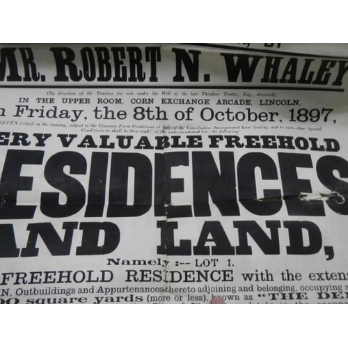 714 - An interesting collection of Lincoln related ephemera including 1883 Lease for the Theatre Royal, We... 