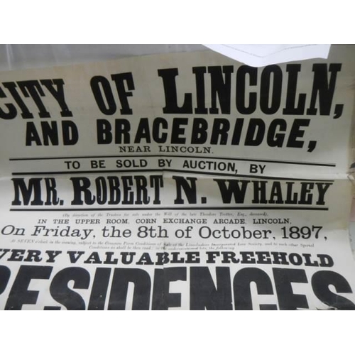 714 - An interesting collection of Lincoln related ephemera including 1883 Lease for the Theatre Royal, We... 