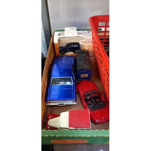 2409 - A box of mixed diecast etc including Corgi, Burago, Maisto, Lledo etc