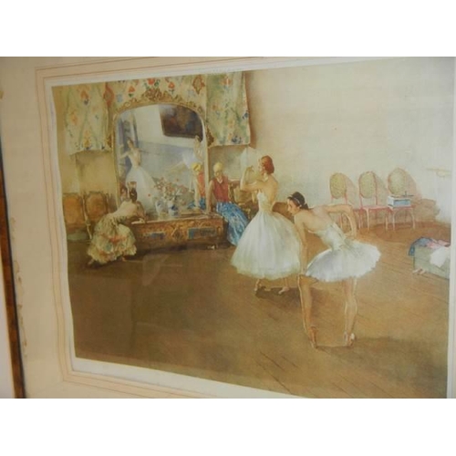 718 - A framed and glazed William Russell Flint ballet scene, a signed Artist Proof. COLLECT ONLY.