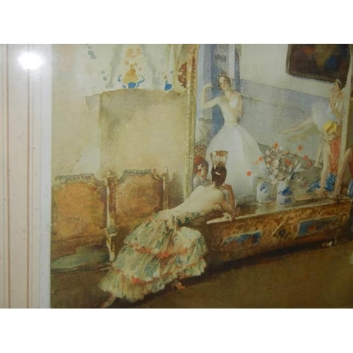 718 - A framed and glazed William Russell Flint ballet scene, a signed Artist Proof. COLLECT ONLY.