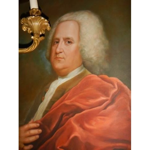 793 - A gilt framed oil portrait of a gentleman, COLLECT ONLY.