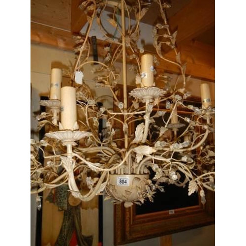 804 - A large metal ceiling light, COLLECT ONLY.