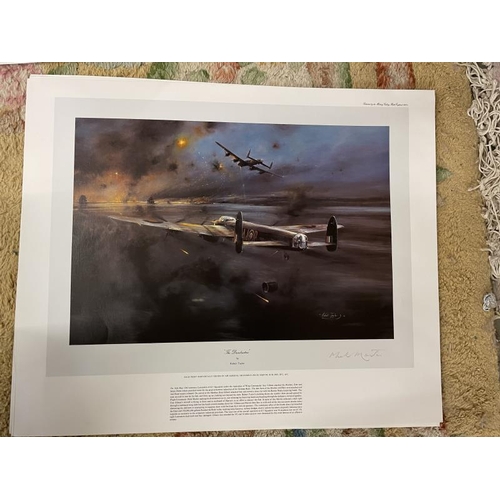 710A - 5 Robert Taylor Prints, all signed by different pilots including Spitfire by Jonnie Johnson and Doug... 