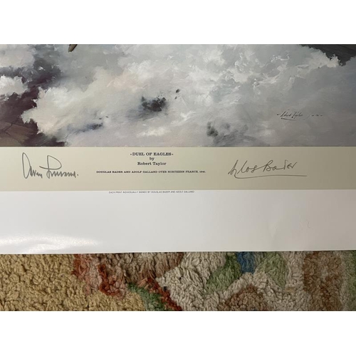 710A - 5 Robert Taylor Prints, all signed by different pilots including Spitfire by Jonnie Johnson and Doug... 