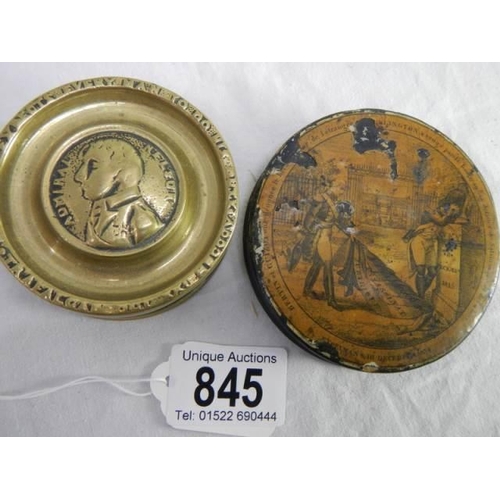 845 - A Napoleonic snuff box and one other.