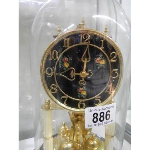 886 - An anniversary clock in working order.