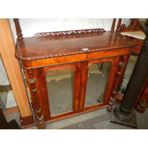 916 - A Victorian mahogany chiffioniere with mirrored doors. COLLECT ONLY.