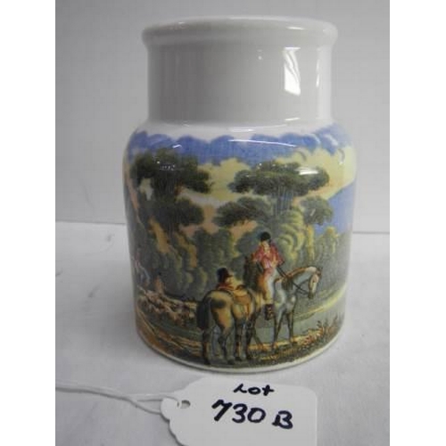 730B - A prattware jar 'Meet The Fox hounds', 4