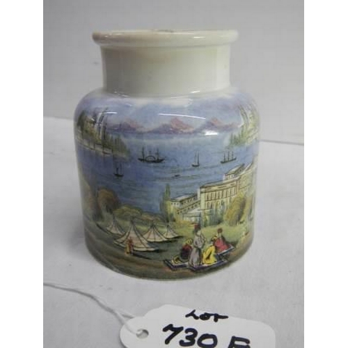 730F - A Prattware jar 'Constantinople The Golden Horn' 3