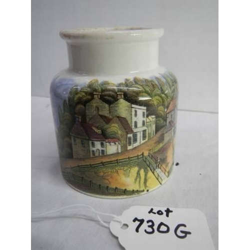 730G - A Prattware jar 'Pegwell Bay Kent' 3.25