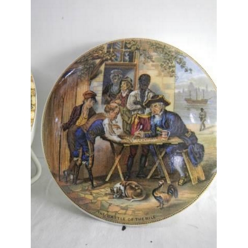 730K - Five pot lids including The Seat of the Duke of Wellington and other rare examples.