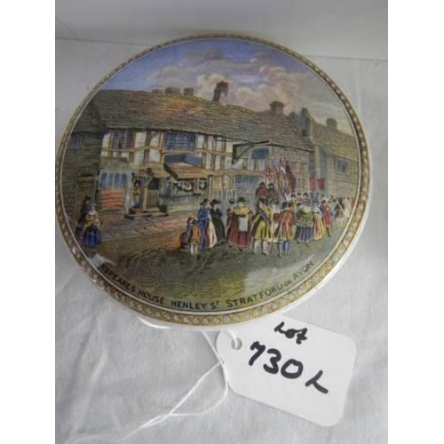 730L - Six pot lids including Rifle Contest, Wimbledon 1865 and other rare examples.