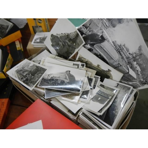 948 - A huge lot of black & white Railway photographs some with information to rear, some Gresley Society ... 