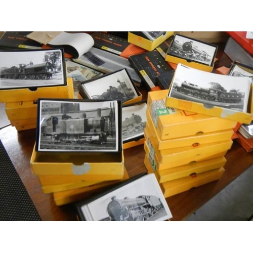 948 - A huge lot of black & white Railway photographs some with information to rear, some Gresley Society ... 