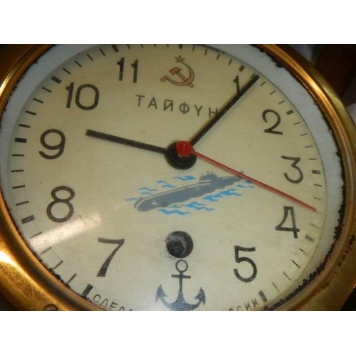 957 - A vintage Russian Vostok Sovietski submarine clock.