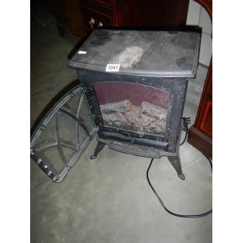 1041 - A 20th century coal effect fire, COLLECT ONLY.