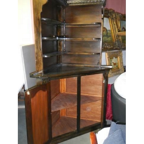 1082 - An open rack corner cabinet, COLLECT ONLY.