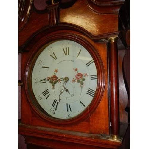 1083 - A good 30 hour Grandfather clock in working order, COLLECT ONLY.